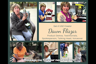 create mature female spokesperson ugc for your socials