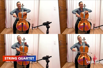 record HQ cello solo with neumann u87, no sheet music needed