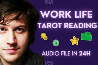 give a work life tarot reading as an audio file in 24h