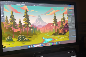 create trendy vector illustration or background