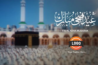 create best eid al adha greeting video