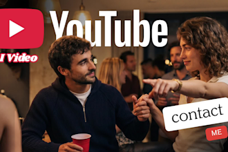 do ai youtube video storytelling in english, german or georgian
