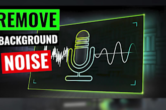 remove background noise or audio enhance and audio repair