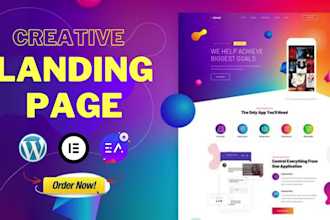 build wordpress website or elementor landing page design