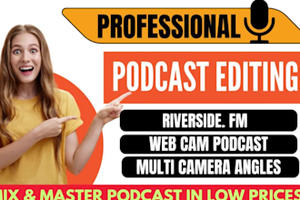 podcast editing for audio and video or riverside podcast