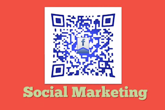 create 1 custom QR Code for single website url or any social media share link