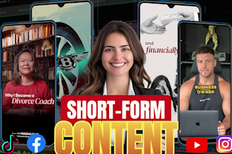 edit short form videos for tiktok, reels, and shorts