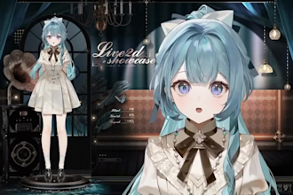 draw live2d vtuber model 2d vtuber avatar vtuber rigging live 2d commission