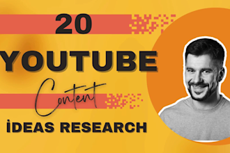 handpick niche youtube video topics, ideas with high traffic keywords