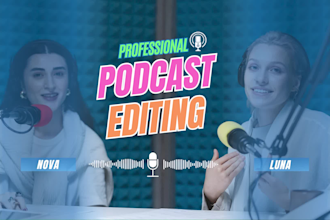 professionally edit multi camera podcast and videos