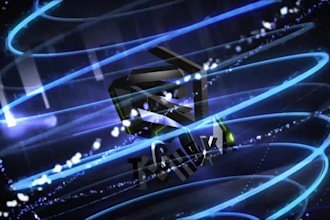 create next level 3d futuristic logo reveals