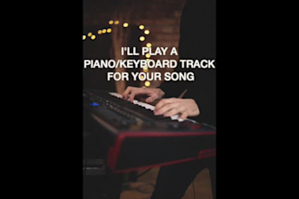 play a piano track for your song or melody