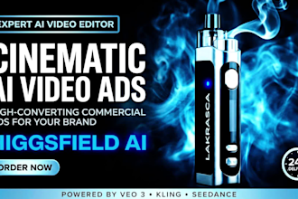 do higgsfield ai video higgs field ai product ads ai cinematic, realistic video