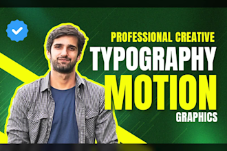 create kinetic typography, infographics animated text video