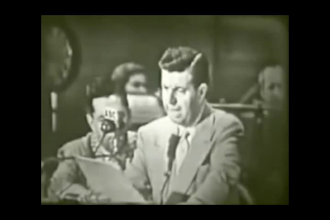 record for you in a 1940 old time announcer voice
