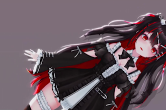 draw and rig live2d model, vtuber character, anime live2d vtuber art for stream
