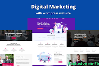 create digital marketing agency website for wordpress
