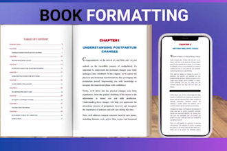 do book formatting layout for amazon KDP ebook  lulu