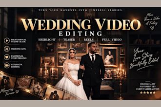 do professional wedding video editing