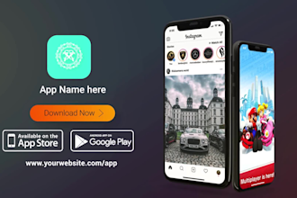 create mobile app promo and website preview promo video