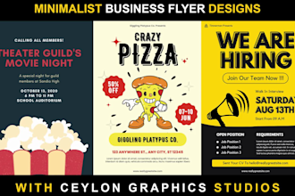 design pro minimalist business flyers and brochures