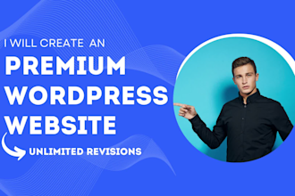 design a premium wordpress website, blog, business, news