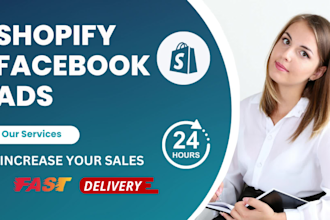 create professional facebook video ad creative for shopify store promotion