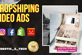 create viral shopify,  facebook, and instagram dropshipping video ads