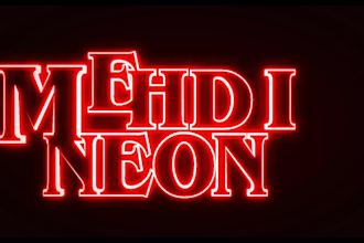 create a custom stranger things text animation