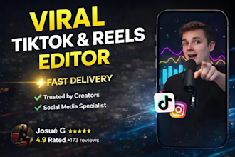 edit viral short videos for tiktok, reels and ads