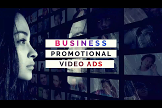 create modern business promotional video ads or short video ads