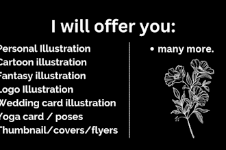 make professional custom illustrations for any project