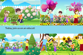 make 2d animated stories and storytelling video for kids
