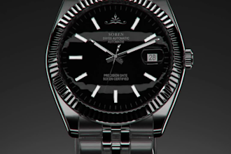 do 3d watch animation 3d wristwatch video watch model watch assembly video ads