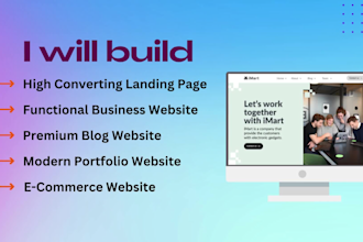 develop dynamic responsive webflow website and landing page