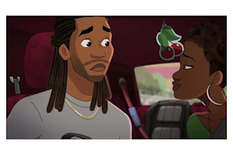 2d animated music video, 2d cartoon music video, animated meme, kids animation