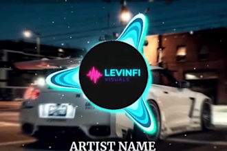 create a trendy audio spectrum or music visualizer