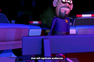 create 3d animated cinematic book movie