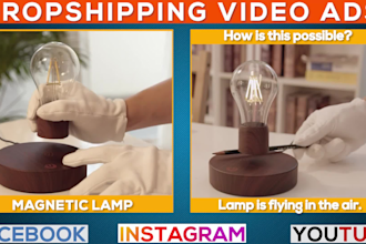 create drop shipping video ad