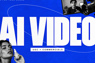 create realistic ai videos, ai video ads, ai commercials and ai ugc