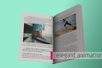 make your book trailer promo 3d page turns video