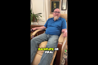 create middle age male ugc video ads