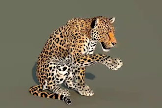 do 3d animal model,3d creature with xgen hair, realistic fur,3d animal animation