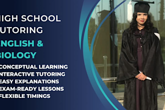 be your online biology and english tutor
