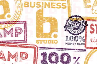 make your logo, signature or text as realistic rubber stamp