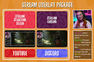 create a beautiful stream overlay package