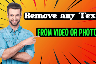 remove or replace text from video or photo