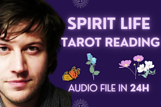 give a spiritual life tarot reading as an audio file in 24h