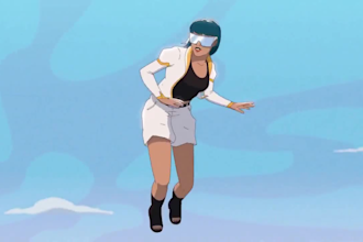 2d music video, 2d anime animation, character animation, animated music video