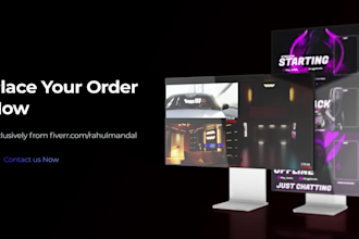 design youtube, twitch overlay